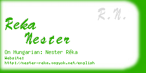 reka nester business card